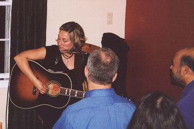 Amy and her harmonica