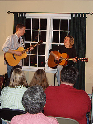 Brian and Christine playing an encore