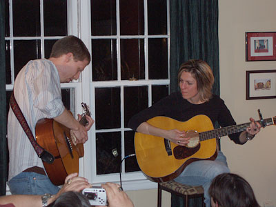 Brian and Christine playing an encore